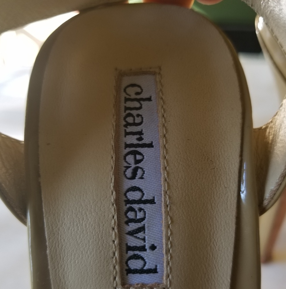 *Pre Loved* Charles David Leather Platform Heels - image 3